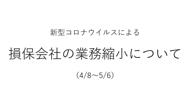 損保会社業務縮小