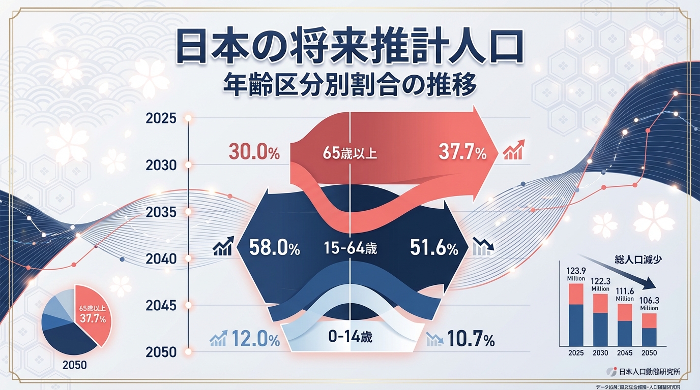 日本の将来人口推計2026年版