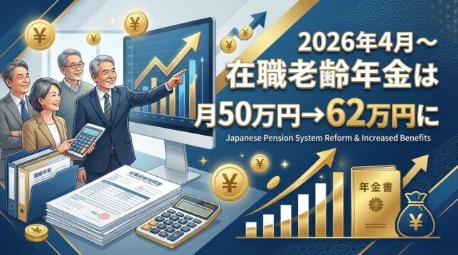 2026年4月～在職老齢年金は月50万円→62万円に